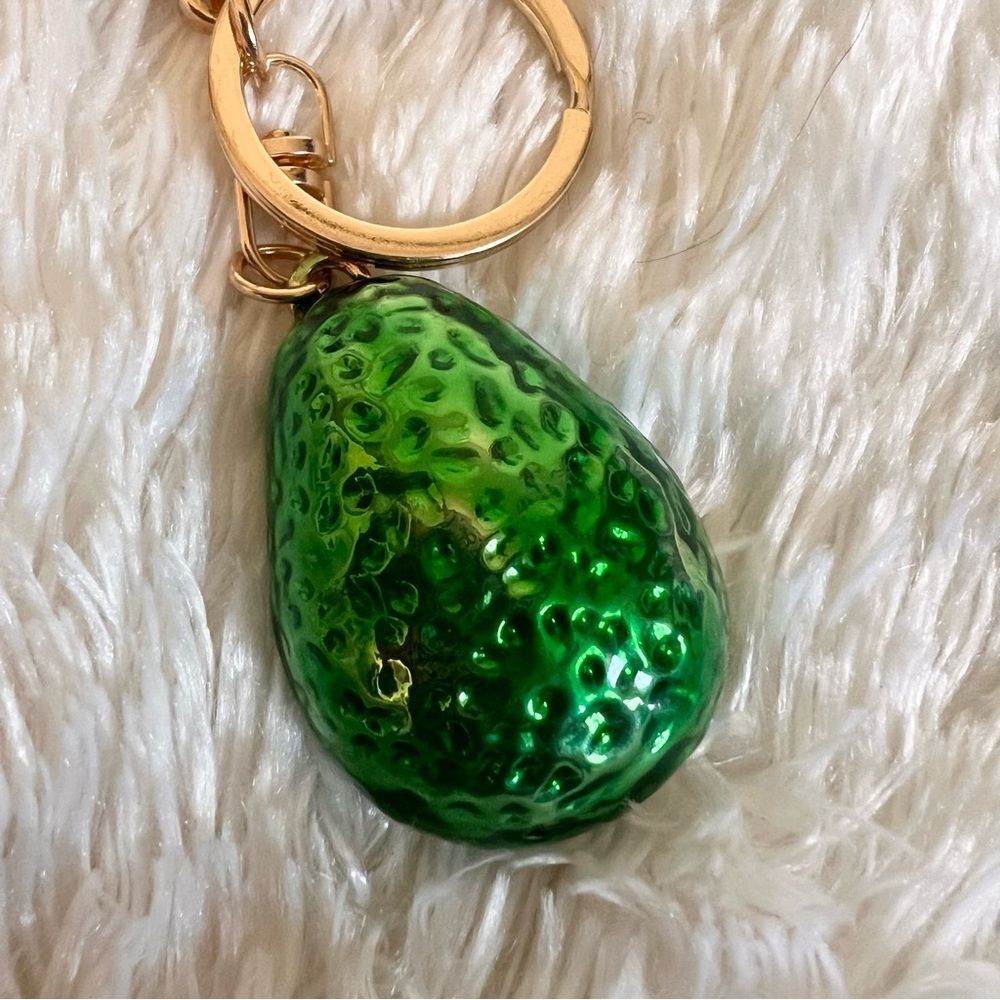 Bejeweled Avocado Keychain Bag Charm NEW - Picture 5 of 5